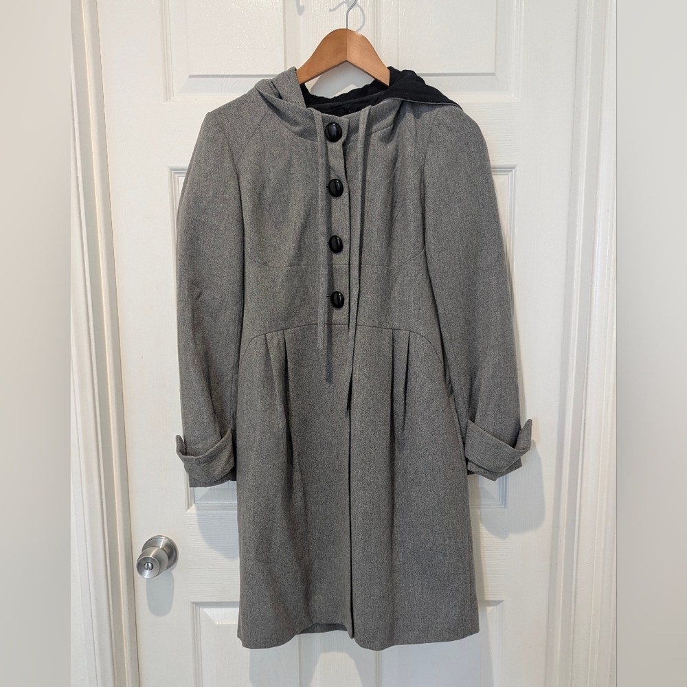 Robert Rodriguez Hooded Wool Blend Coat 8